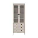 Szarobeżowa witryna 78x199x33 cm Madrid – Tvilum