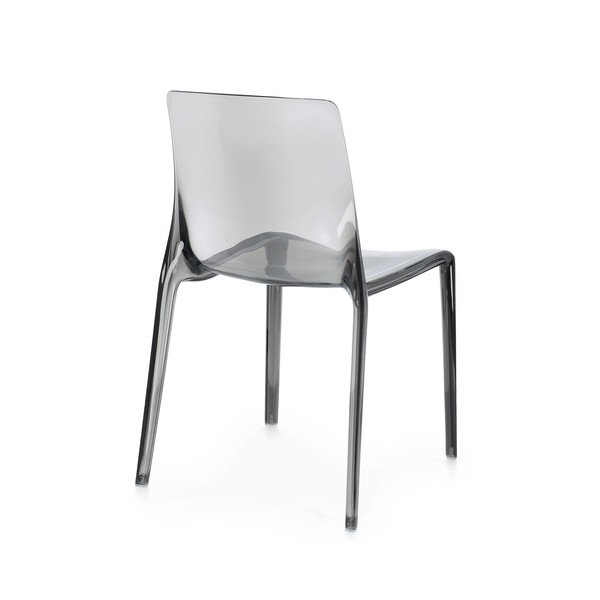 Szare plastikowe krzesło ogrodowe Adele – Bizzotto-image-3