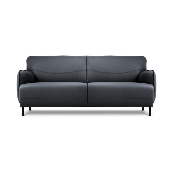Niebieska skórzana sofa Windsor & Co Sofas Neso, 175x90 cm
