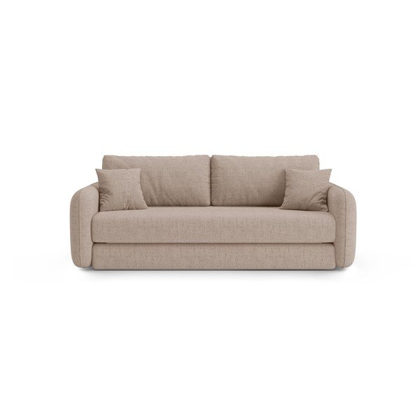 Beżowa rozkładana sofa 225 cm – Micadoni 