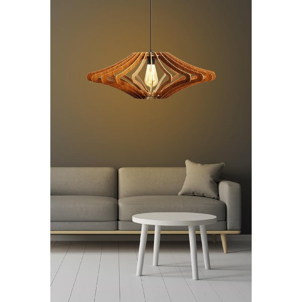 Lampa wisząca w naturalnym kolorze ø 59 cm – Opviq lights-image-1