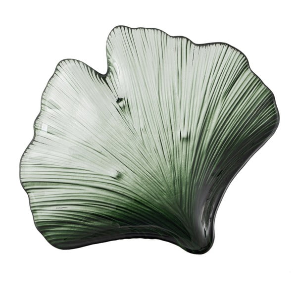 Szklana taca dekoracyjna 16x17 cm Gingko – Ixia-image-2