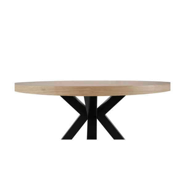 Okrągły stół z czarnymi nogami Canett Maison, ø 120 cm-image-3