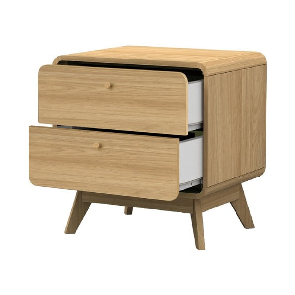 Szafka nocna w dekorze dębu w naturalnym kolorze Cassie – Støraa-image-1