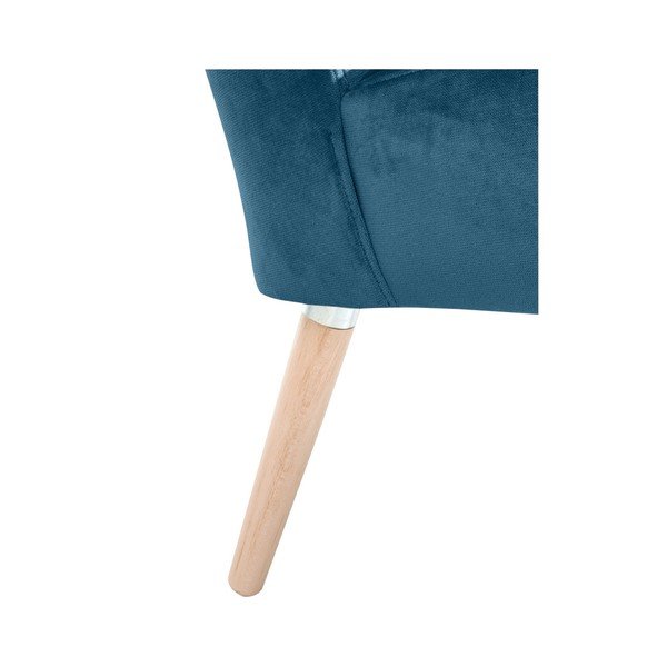 Niebieski fotel Max Winzer Neele Velvet-image-4