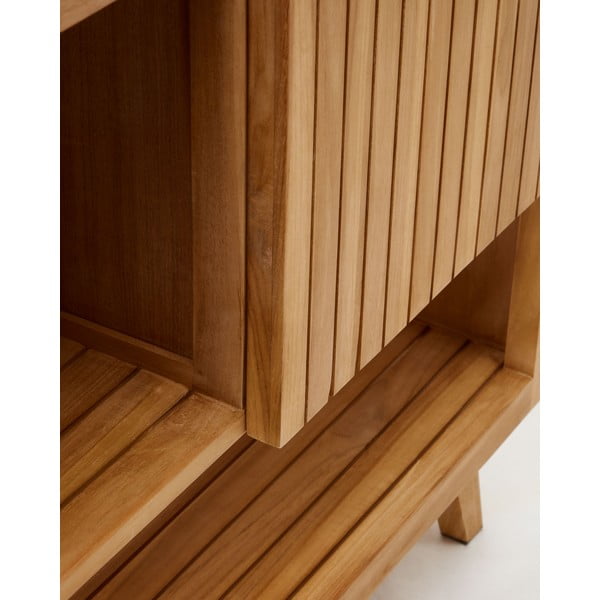 Niska szafka pod umywalkę z litego drewna tekowego 140x80 cm Kuveni – Kave Home-image-4