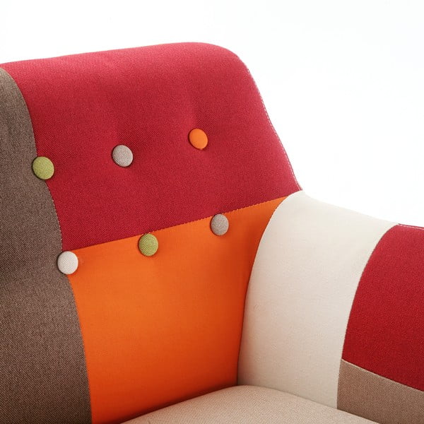Fotel Versa Red Patchwork Jane-image-2