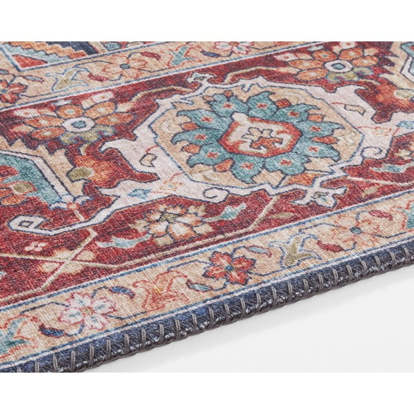 Czerwono-granatowy chodnik Nouristan Sylla, 80x200 cm-image-3