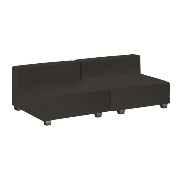 Czarna sofa dwuczęściowa 13Casa Silvia