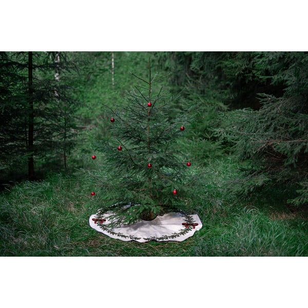 Kremowy okrągły dywan pod choinkę ø 130 cm – Butter Kings-image-2