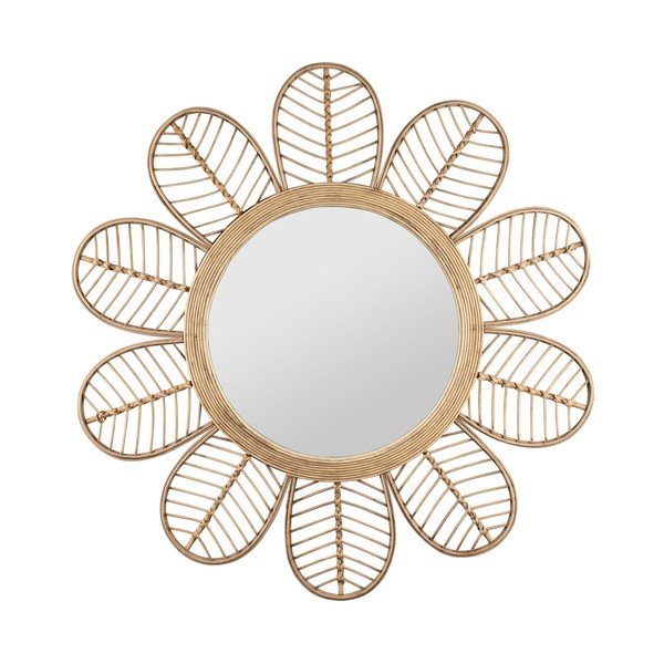 Lustro ścienne z rattanową ramą ø 81 cm Sevent's – Sema