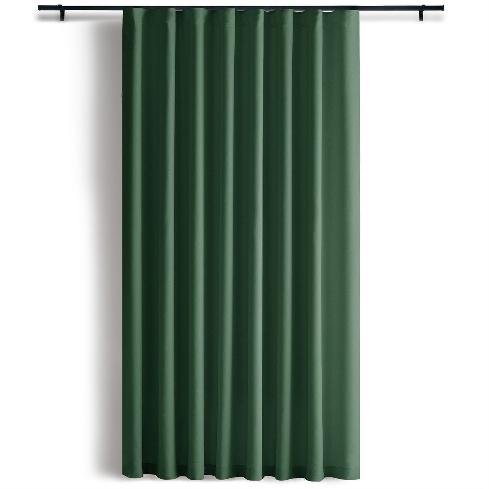 Ciemnozielona zasłona częściowo zaciemniająca (dimout) 140x250 cm Calisto – Filumi
