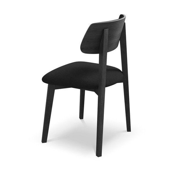 Czarne krzesło z litego drewna Niu – Makamii-image-3