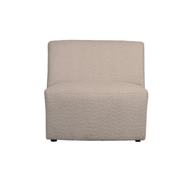 Beżowy moduł sofy z materiału bouclé (moduł środkowy) Coco  – WOOOD-image-1