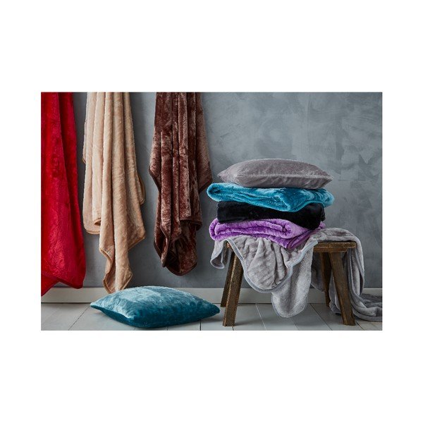 Niebieski koc Catherine Lansfield Basic Cuddly, 200x150 cm-image-2