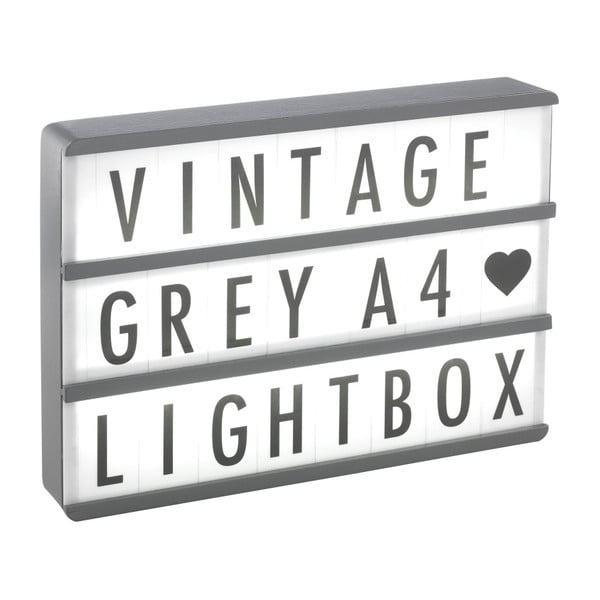 Oświetlenie dekoracyjne z 85 znakami Gingersnap Grey Wood A4