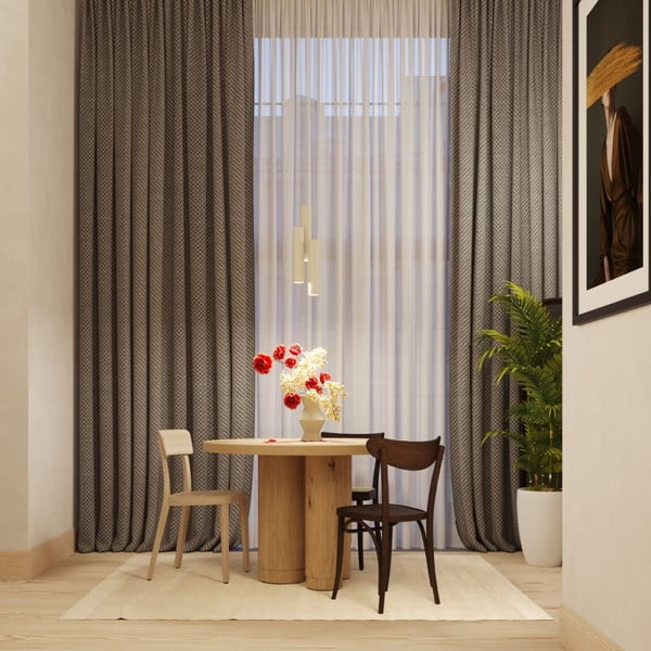 Kremowa lampa wisząca ø 8 cm Castro – Sollux-image-1