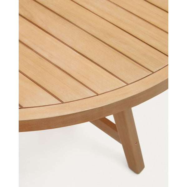 Okrągły stół ogrodowy z drewna eukaliptusowego ø 130 cm Urqell – Kave Home-image-2