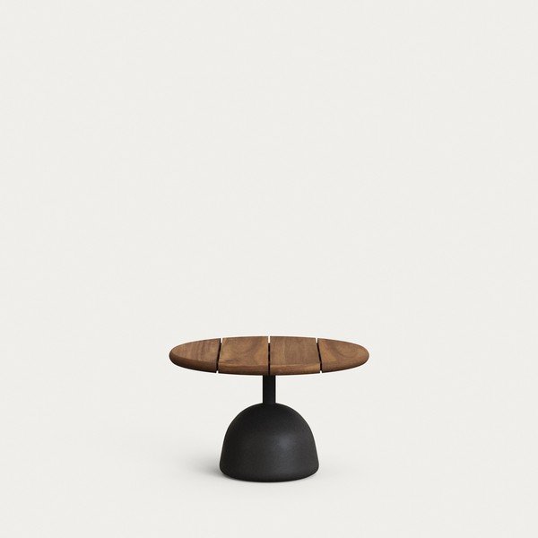 Okrągły stolik ogrodowy z blatem z drewna akacjowego ø 55 cm Saura – Kave Home-image-1