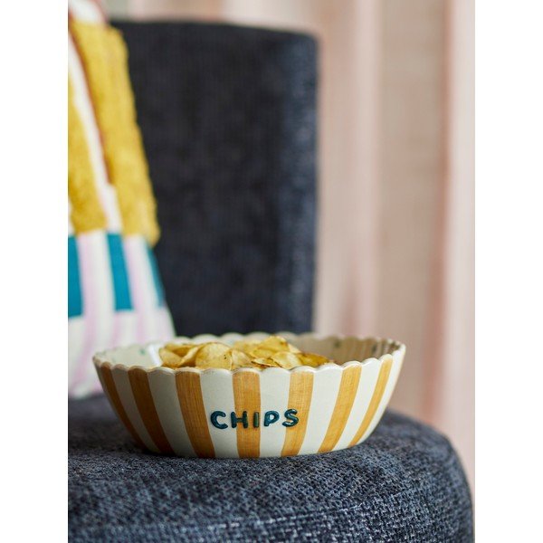 Żółto-kremowa ceramiczna misa ø 24 cm Chip – Bloomingville-image-1