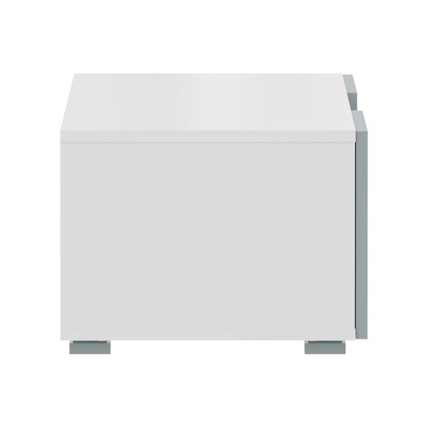 Biało-szara szafka pod TV 140x31 cm Podium – TemaHome-image-4