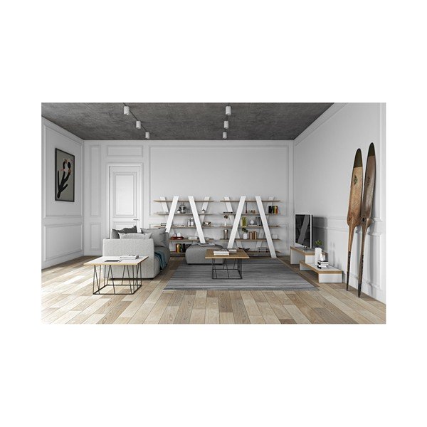 Biała biblioteczka TemaHome Wind Oak-image-2