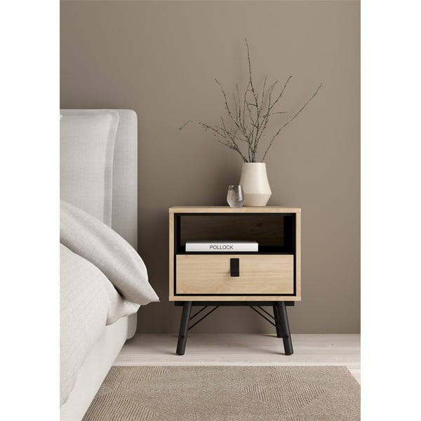 Szafka nocna w dekorze dębu Ry – Tvilum-image-1