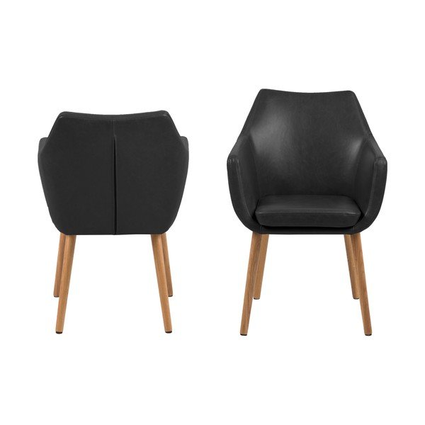 Czarny fotel Actona Nora-image-3