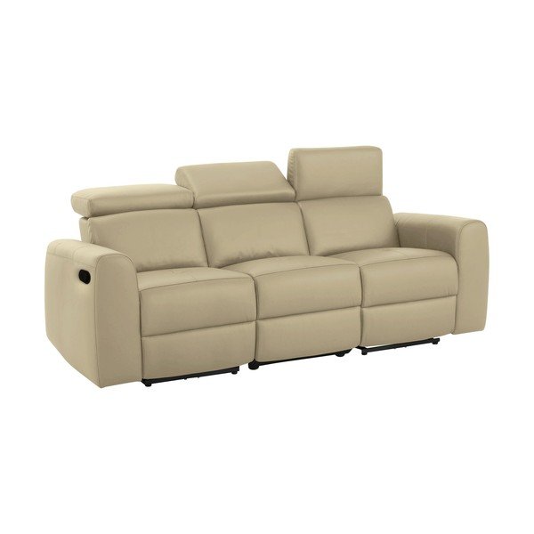 Biała sofa z imitacji skóry 216 cm Capena – Støraa-image-3