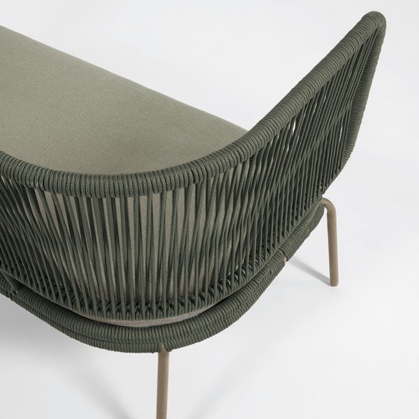 Zielona sofa ogrodowa ze stalową konstrukcją Kave Home Nadin-image-1