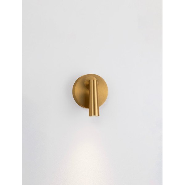 Aluminiowa lampa punktowa LED z elastyczną konstrukcją w kolorze matowego złota 7x10 cm Tico – Nova Luce-image-3