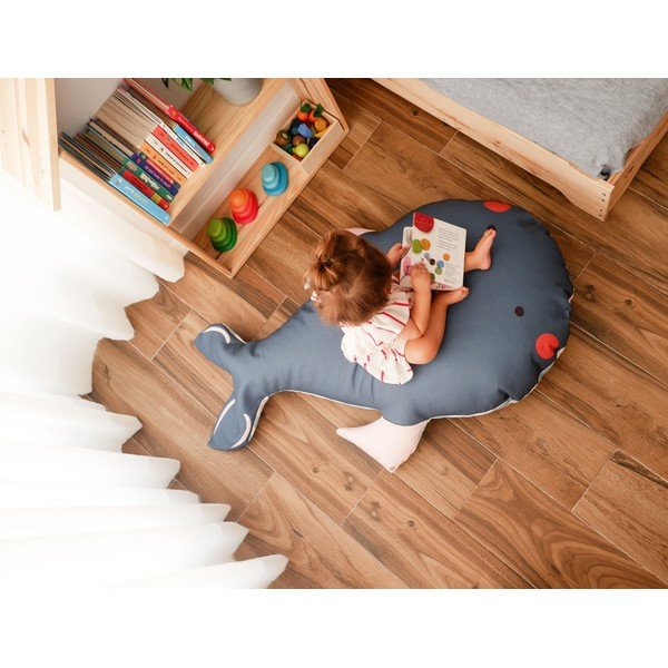 Szary dziecięcy worek do siedzenia Whale – The Wild Hug-image-3