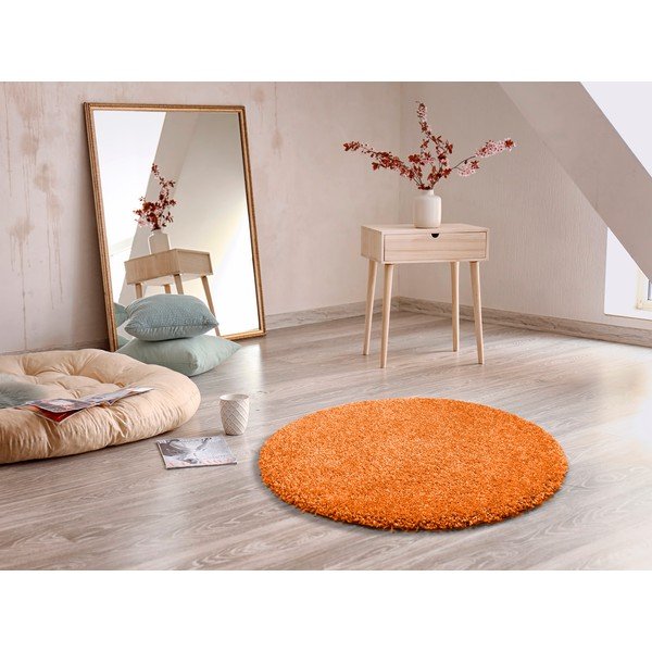 Pomarańczowy dywan Universal Aqua Liso, ø 80 cm-image-1