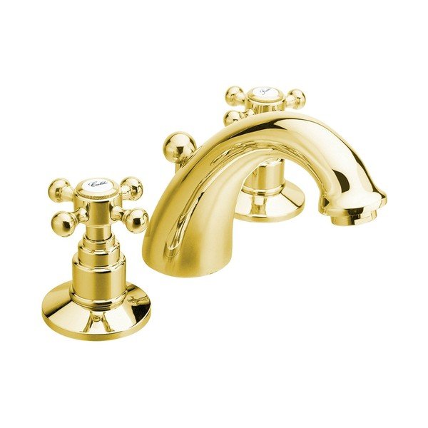 Bateria umywalkowa w kolorze złota Antea – Sapho