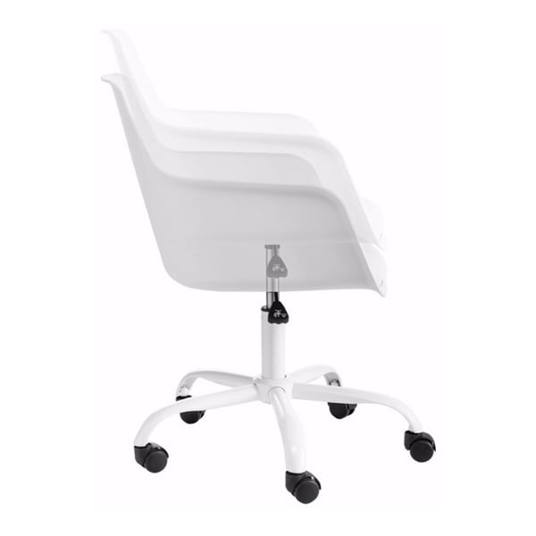 Biały regulowany fotel biurowy Støraa Leslie-image-1