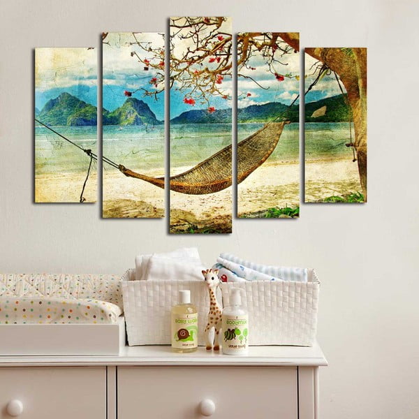 Obraz wieloczęściowy Hammock, 105x70 cm-image-1