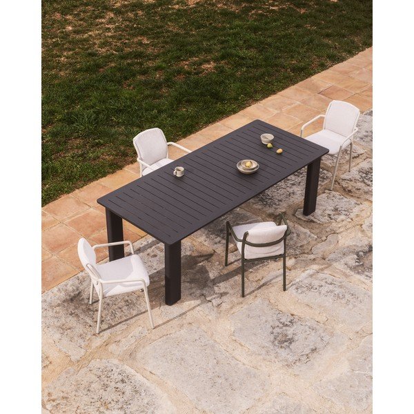 Beżowe tapicerowane krzesło ogrodowe Linosa – Kave Home-image-2
