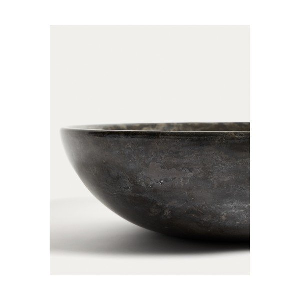 Szara kamienna okrągła umywalka ø 40 cm Darnen – Kave Home-image-3