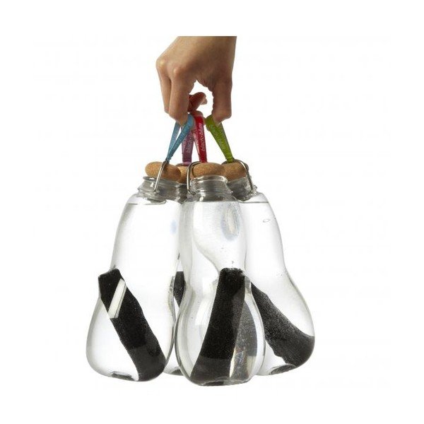 Niebieska butelka filtrująca z aktywnym węglem Black + Blum Eau Good, 800 ml-image-2