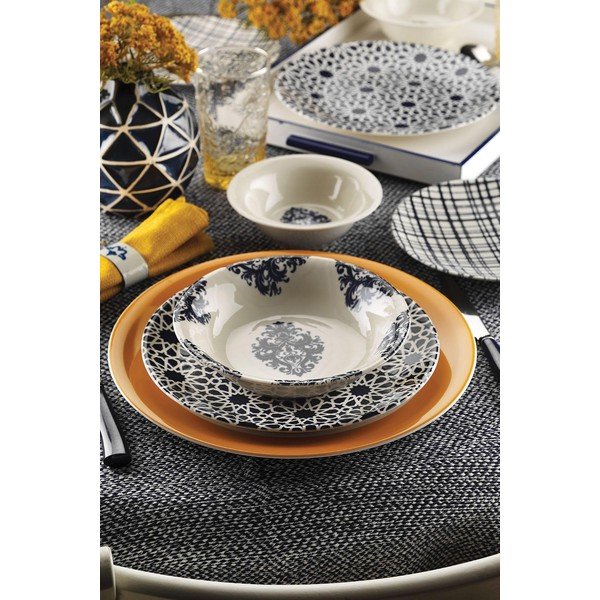24-częściowy zestaw porcelanowych naczyń Kütahya Porselen Ora-image-1