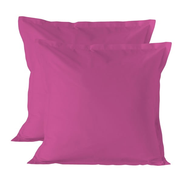 Zestaw 2 różowych poszewek na poduszki HF Living Basic, 60x60 cm