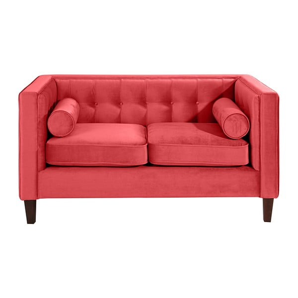 Ciemnoczerwona sofa Max Winzer Jeronimo, 154 cm