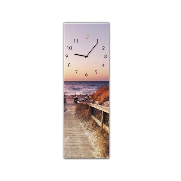 Zegar ścienny Styler Glassclock Sunset, 20x60 cm