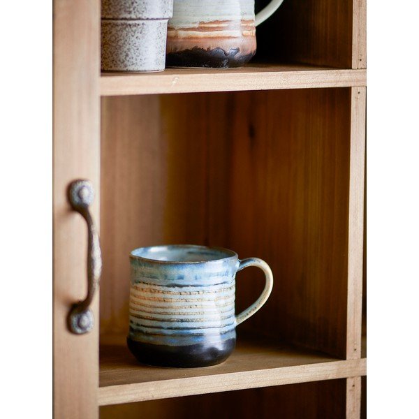 Niebieskie kamionkowe kubki zestaw 4 szt. 380 ml Deana – Bloomingville-image-2