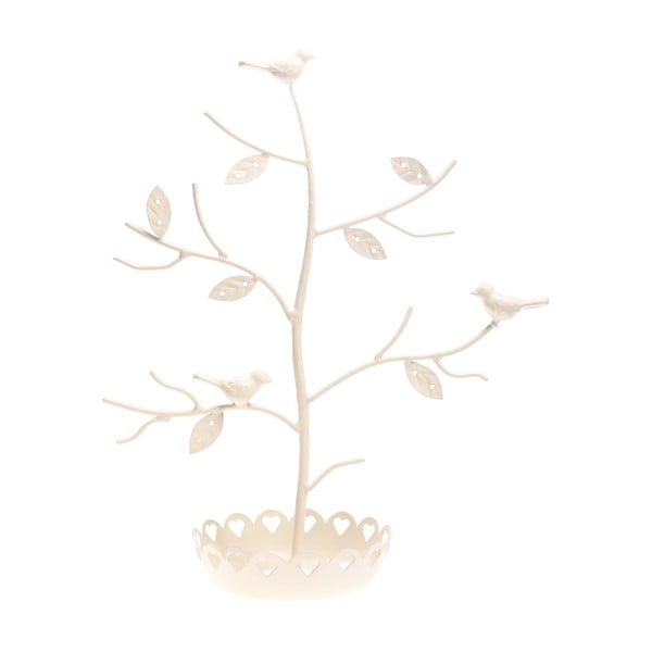 Biały stojak na biżuterię Sass & Belle Flowery