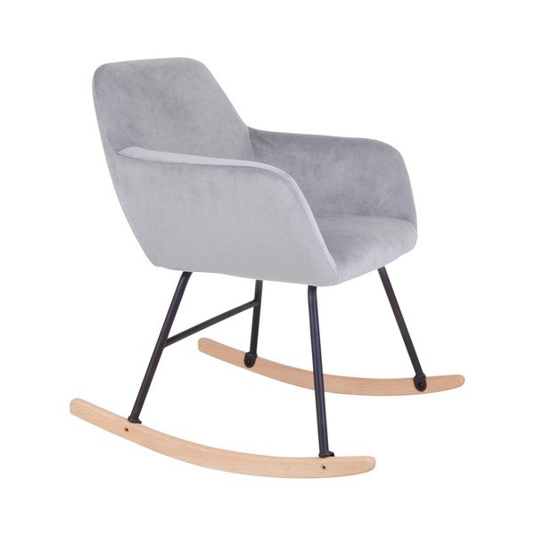 Jasnoszary fotel bujany House Nordic York-image-3