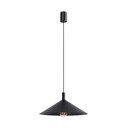 Czarna stalowa lampa wisząca ø 40 cm Zylo – Sollux