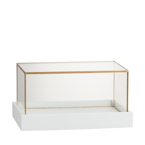 Szklana szkatułka na biżuterię J-Line Gold 