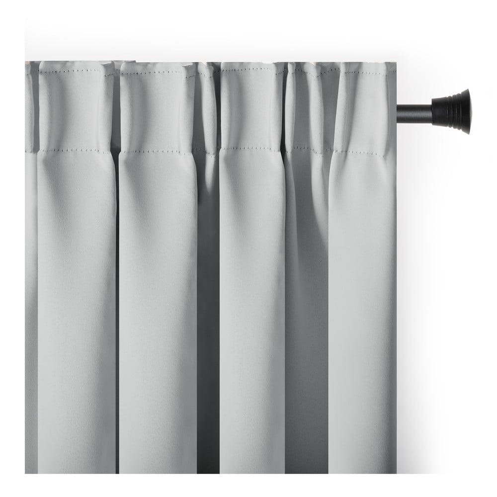 Jasnoszara zasłona częściowo zaciemniająca (dimout) 140x245 cm Kierra – Restilo