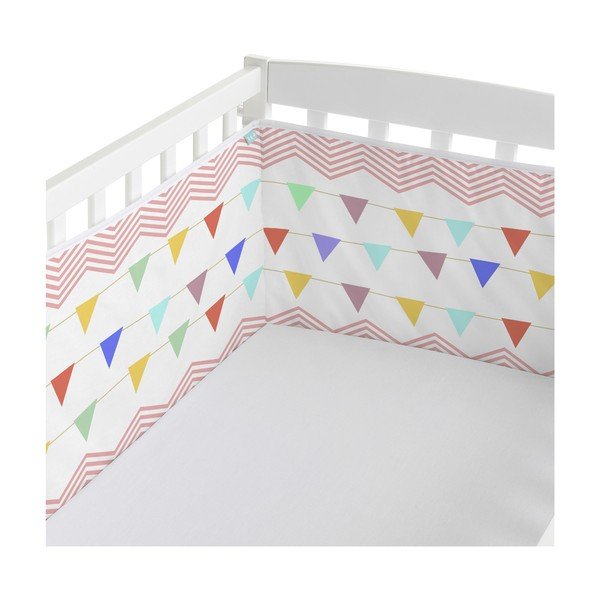 Bawełniany ochraniacz do łóżeczka Mr. Fox Knight, 210x40 cm-image-1